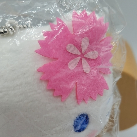 Sanrio Hello kitty Sakura Plush Purse Bag charm key chain - Picture 3 of 7